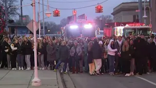 Honor walk held for Justin Shilling in Pontiac