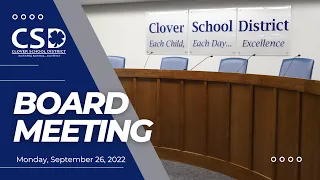 Board Business Meeting: Monday, September 26, 2022