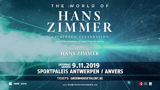 'The World of Hans Zimmer - A Symphonic Celebration’ op 9 november 2019 in Sportpaleis Antwerpen
