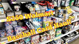 BUYING BASEBALL CARDS AT WALMART!  (I SPENT $250)