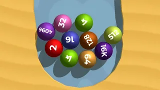 Dig 2048 - Send Balls Merge 3D | Max Levels 1-14