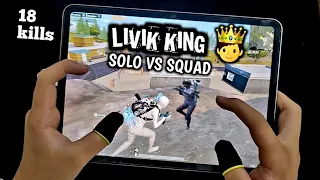 LIVIK KING 🤴 IPAD M1 CHIP 90 FPS 4-FINGERS CLAW PUBGM HANDCAM