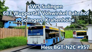 SWS Solingen - Linie 683, Hess BGT-N2C #957