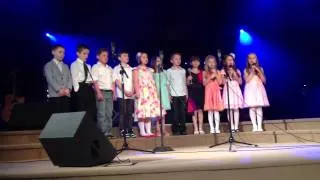Kids singing, Easter, SNB ( older group)