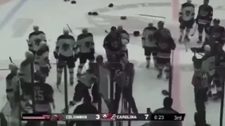 The Best Hockey Fight YOU will ever see (coach fight, line brawl AND goalie fight)