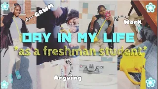 DAY IN MY LIFE *as a freshman student * | Fight ~ GRWM ~ School Vlog | FIRST VIDEO | 🤍