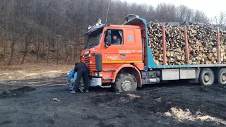 Scania 143 6x4 V8 timber truck