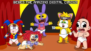 THE AMAZING DIGITAL CIRCUS PERO SON BEBES? | MICHI MIAU  Y BEBE NOOB CON POMNI Y JAX BEBES MINECRAFT