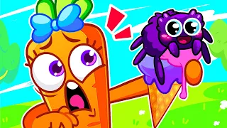 There's a Spider on My Ice Cream 😨🕷️ Itsy Bitsy Spider 🙀 Funny Story by VocaVoca Stories🥑