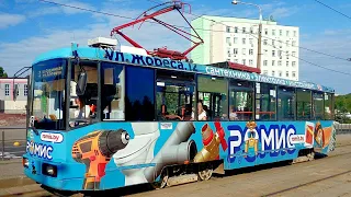 Витебские трамваи БКМ-60102 04.08.22