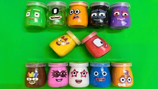 Numberblocks - Looking All CLAY Coloring!! Satisfying CLAY Video, ASMR