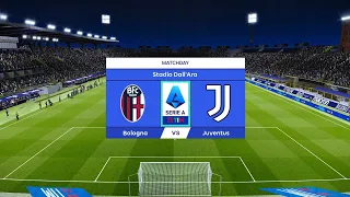 Bologna vs Juventus | Stadio Renato Dall'Ara | 2023-24 Serie A | PES 2021