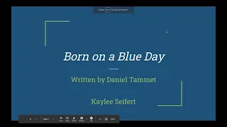 Born on a Blue Day Book Report