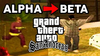 GTA San Andreas Doberman Mission (Alpha Vs Beta) Comparison