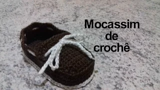 Mocassim de crochê