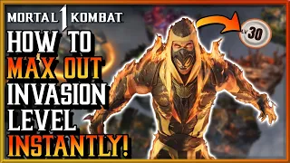 How to Max Out Your Invasion Level INSTANTLY in Mortal Kombat 1 | Gain Invasion XP Fast in Season 1