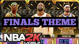 BRAND NEW FINALS THEME FEATURING GALAXY OPAL KLAY, D-WADE, PIERCE, KIDD, AND EWING IN NBA 2K MOBILE