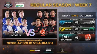 【Filipino LIVE】MPL-PH Season 6 Regular Season Week 7 Day 2