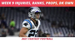 2021 Week 9 Rankings + NFL Injury Report | Week 9 DraftKings Ownership | Week 9 Props