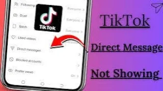 TikTok Direct Message Option Not Showing | How to Fix Direct Message on TikTok 2024 🔥😱
