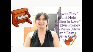 Can't Help Falling In Love- Frank Sinatra  - Piano Tutorial Easy - Sheet Music ( Learn Fast )