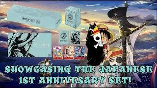 Showcasing The One Piece Card Game Japanese 1st Anniversary Set!