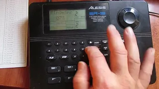 SNARE sounds on the ALESIS SR-16 Drum machine.