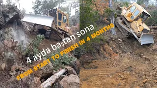 4 AYDA BAŞTAN SONA BİR YOL HİKAYESİ_FOUR A ROAD STORY FROM START TO FINISH_cat d7 dozer_bulldozer