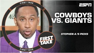 Stephen A. REVEALS who will be the best player in Cowboys vs. Giants 🍿 | First Take