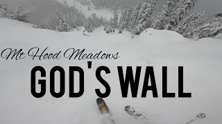 Mt Hood Meadows, "God's Wall". January 2023.