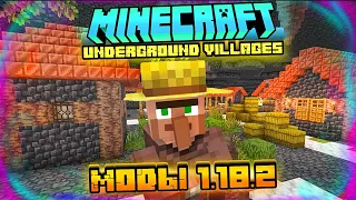 Моды на майнкрафт 1.18.2 / Лучшие моды 1.18 / Underground Villages 1.18.2