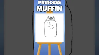 How to Draw Princess Muffin 👑 Bluey