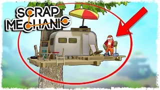 ПОСТРОИЛ ДОМ НА ДЕРЕВЕ В SCRAP MECHANIC: SURVIVAL!!!