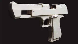 Shell Ejection Rubber Band Gun - Mechanism of Desert Eagle