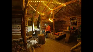Winter Wilderness Escape: Overnight at secluded Cabin after 3-Mile Snowy Hike