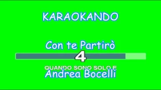 Karaoke Italiano - Con Te Partirò - Andrea Bocelli ( Testo )