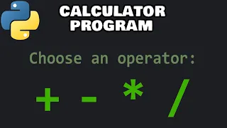 Python calculator program 🧮