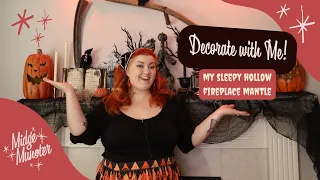 DECORATE FOR HALLOWEEN WITH ME! | My Sleepy Hollow Fireplace Mantle!