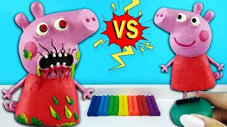 Scary Peppa Pig Evil Form➤From the game Peppa Pig.exe cartoon. We sculpt figures from plasticine