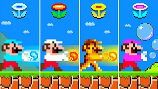Super Mario Bros. but there are MORE Custom Flowers | Game Animation
