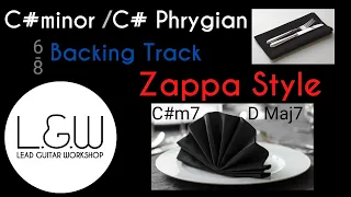 C# Phrygian Backing Track Zappa Style #backingtrack #jamtrack #zappa