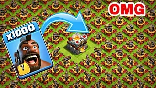 1000 Max Hog Rider VS 500 Max X-Bow Attack GamePlay | coc private server