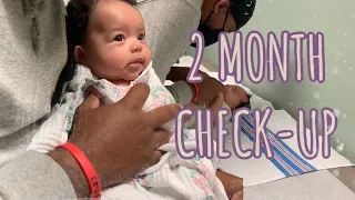CUTEST BABY 2 MONTH CHECK-UP | SHE GETS HER SHOTS😢