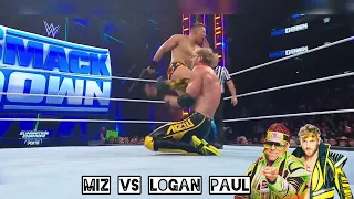 Miz vs Logan Paul full match || Logan paul became the final entrant in Elimination Chamber