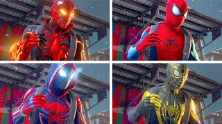 Marvel's Spider-Man Miles Morales - Miles Returns Home Scene With Every Suit