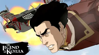 General Iroh Defeats The Equalist Airships | Full Scene | The Legend of Korra