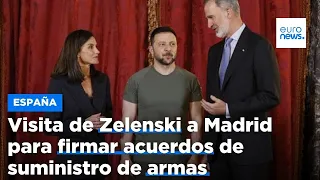 Visita de Zelenski a Madrid para firmar acuerdos de suministro de armas