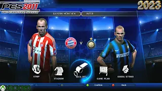 Bayern Munich vs Inter - PES 2011 Xbox 360 Gameplay in 2023 | UCL Match