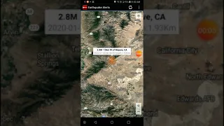 2.8 Earthquake Mojave, California 30-1-20