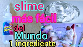 how to make SLIME EASY 1 INGREDIENT with transparent glue